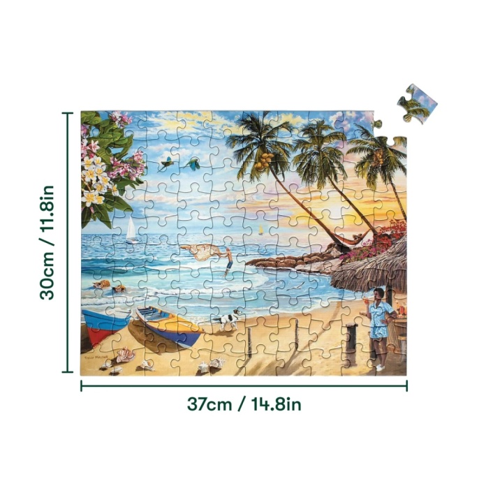 Puzzle 100 elementów Rajska Wyspa dla seniorów z demencją